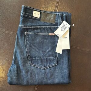 Hudson Jeans “Byron” Men's Dark Blue Denim NWT Size 34